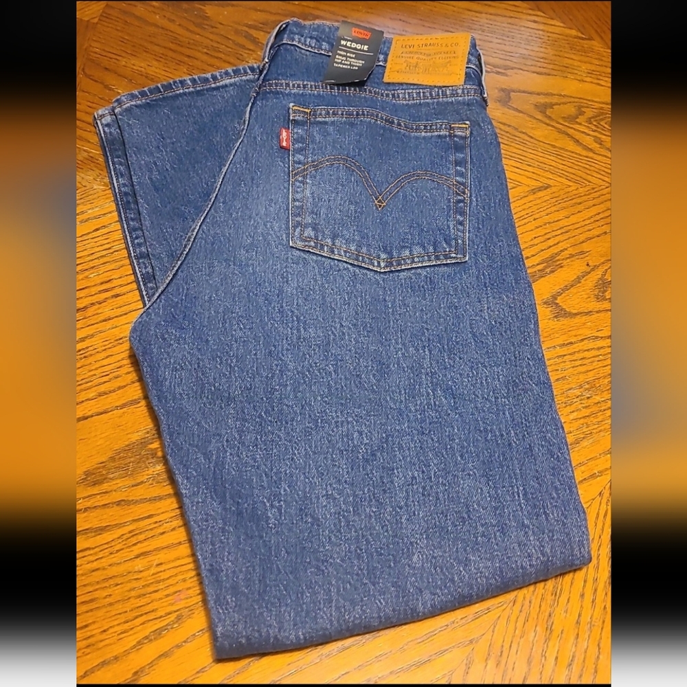 Levi's Deep Blue Straight Leg Jeans